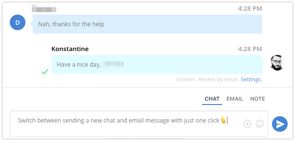 HelpCrunch multi-channel messaging