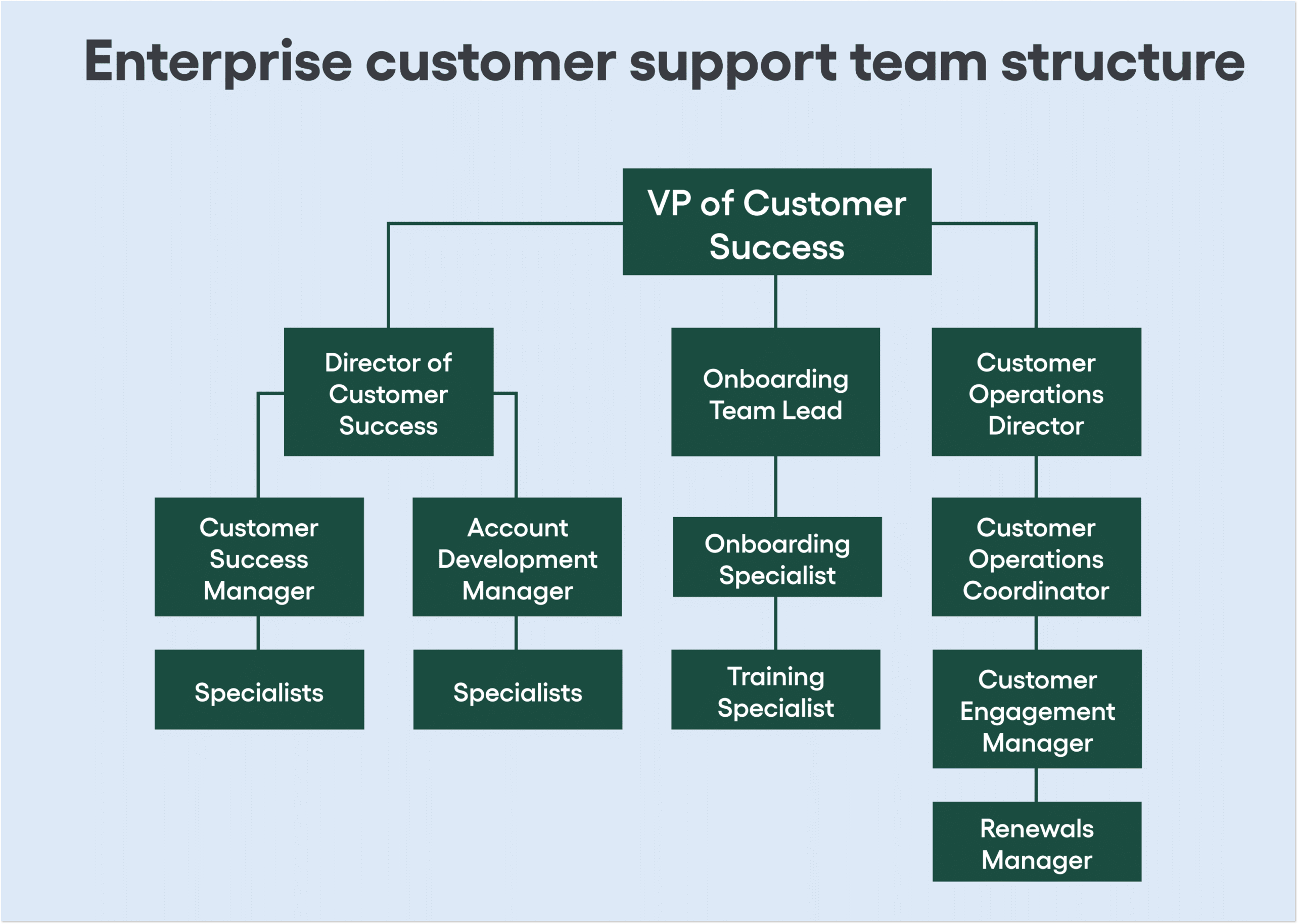 Customer support team structure