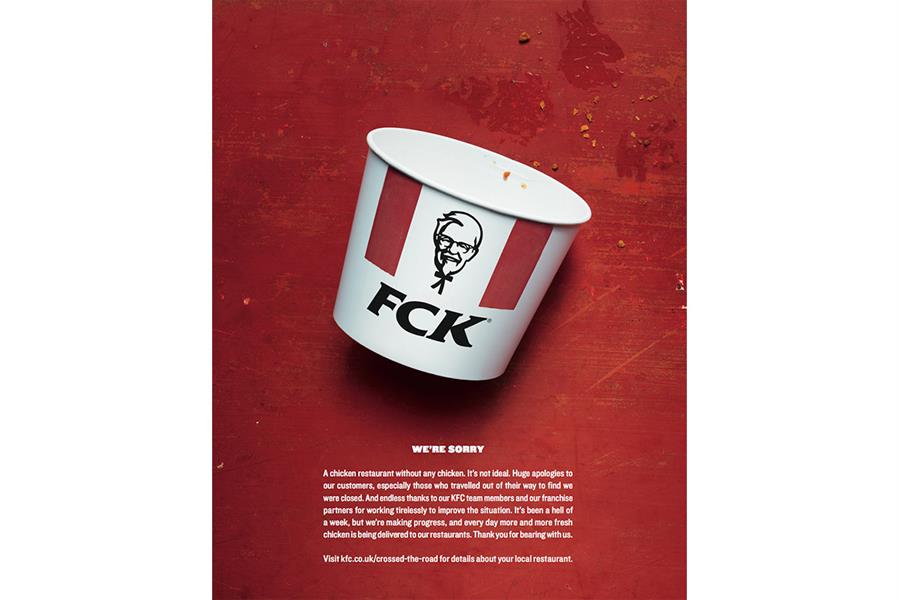 Apologizing to customers — example of KFC’s PR Crisis Response