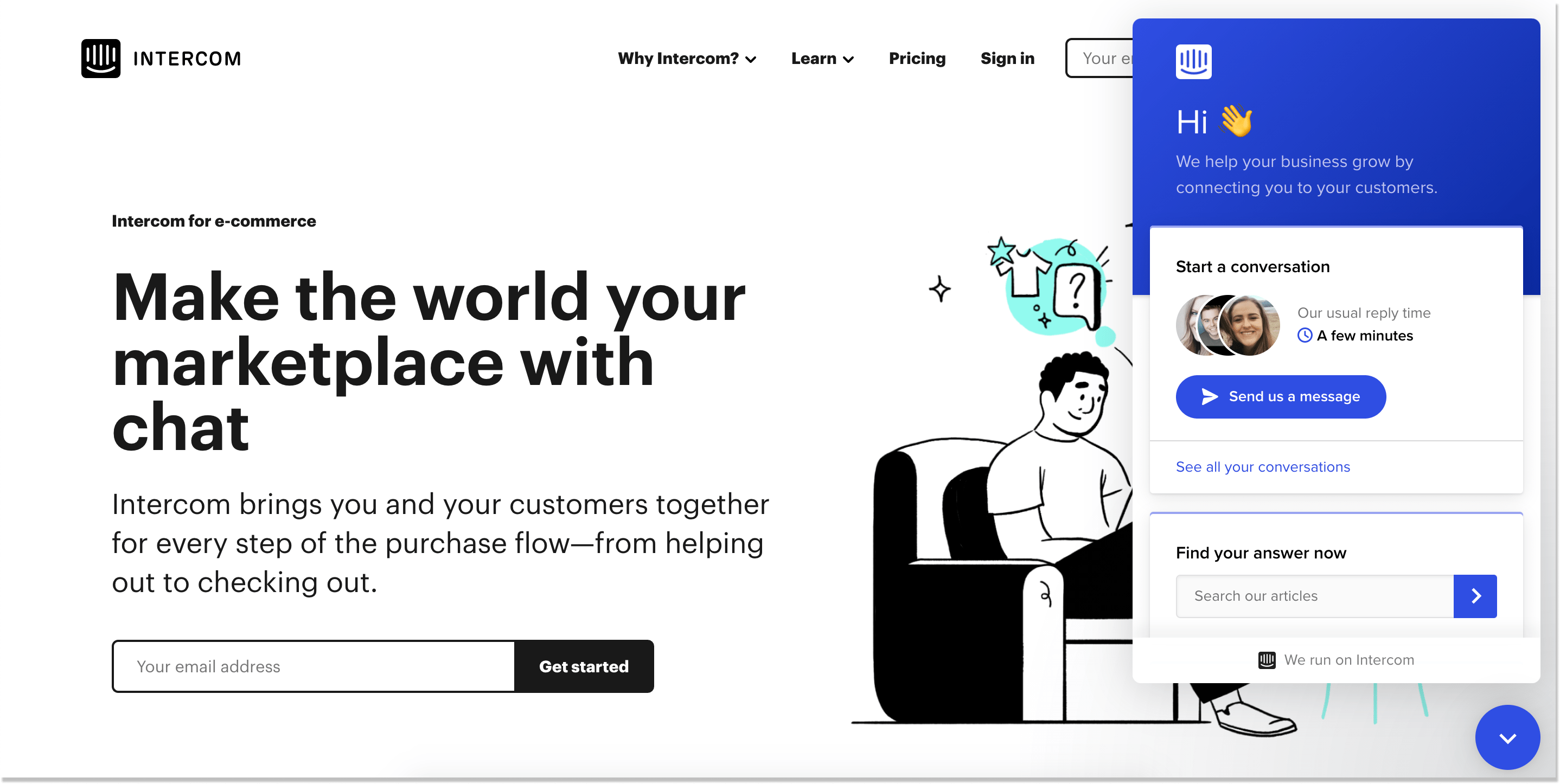 Import - Enhanced online web chat service