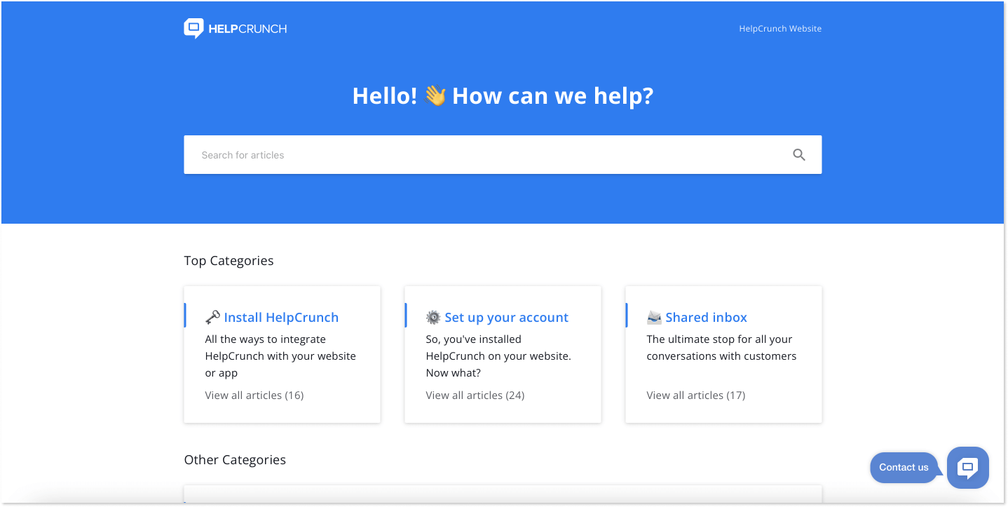 HelpCrunch Knowledge Base