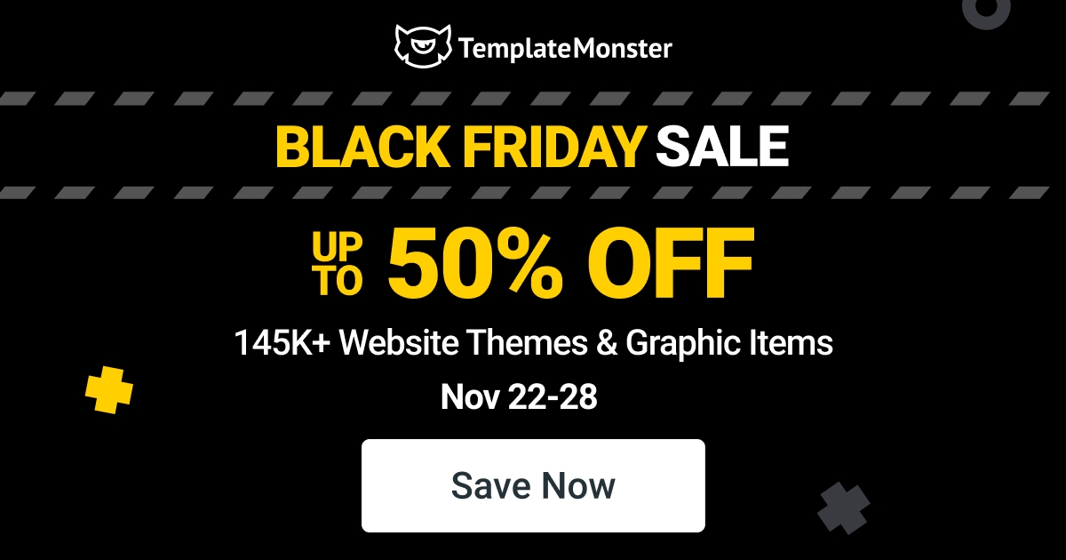 Black Friday software deal from TemplateMonster