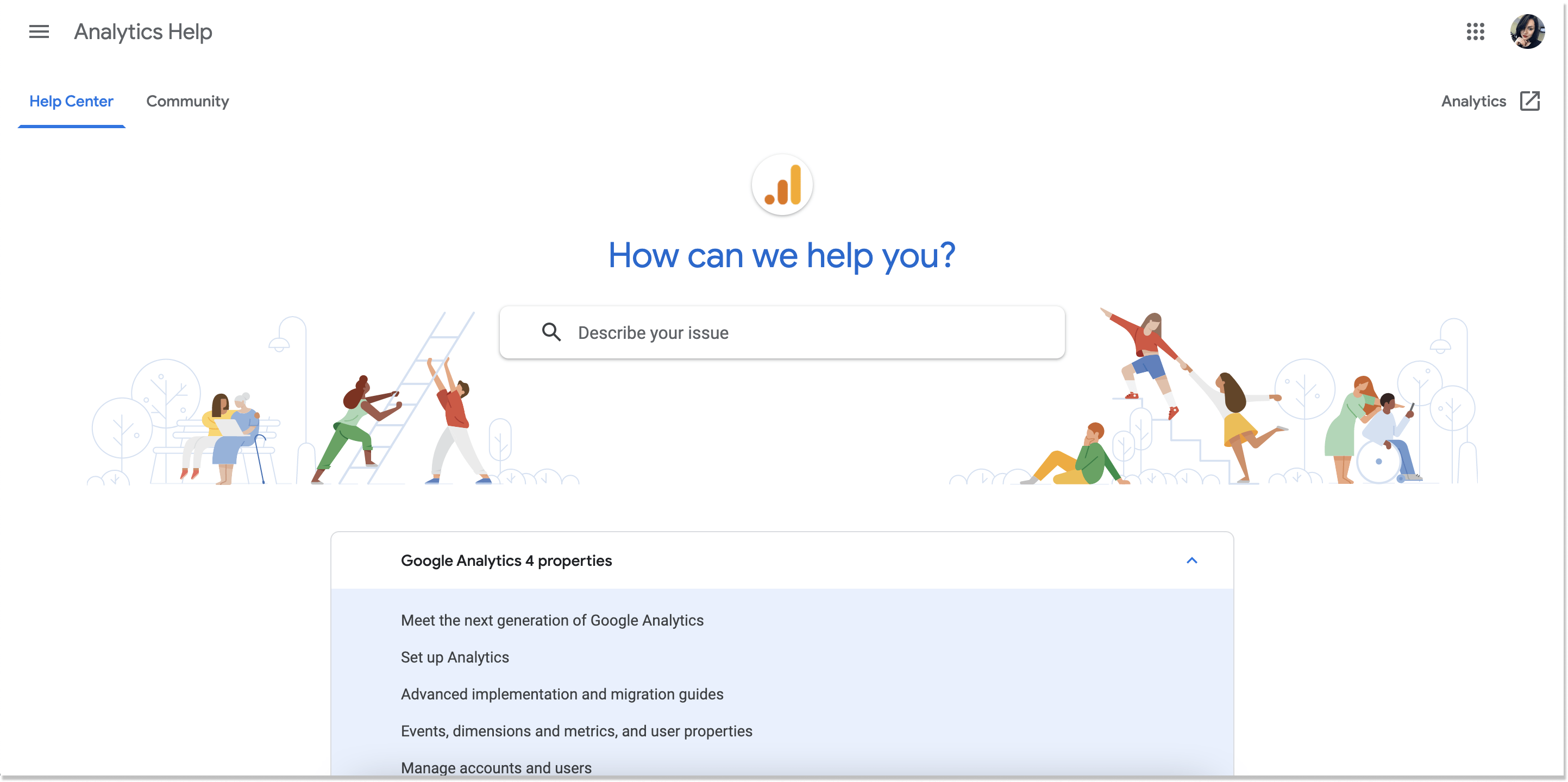 google analytics knowledge base