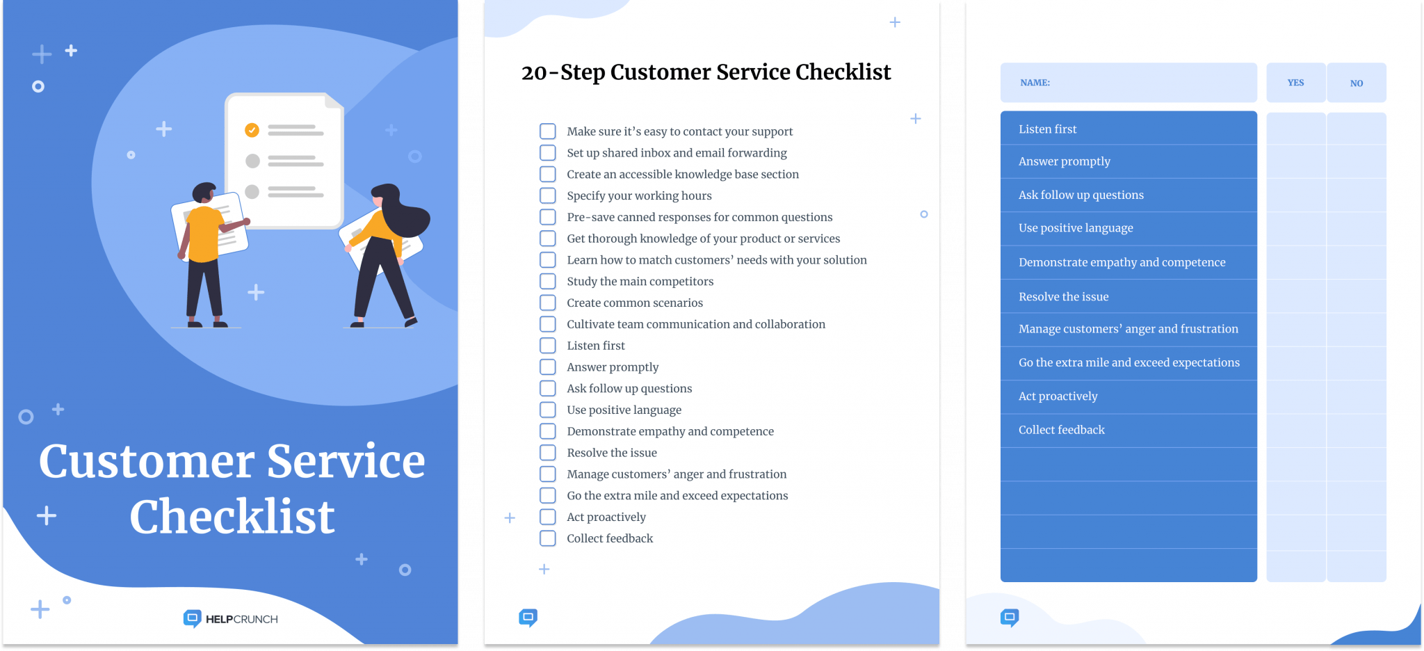 customer visit preparation checklist