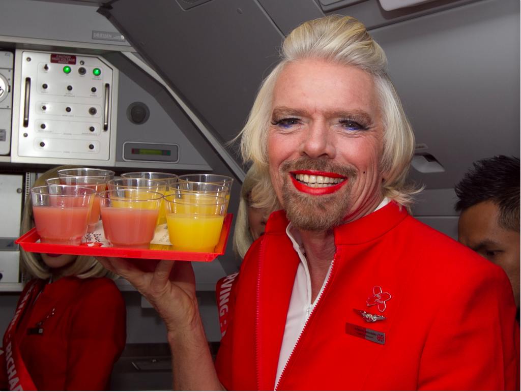 richard branson flight attendant