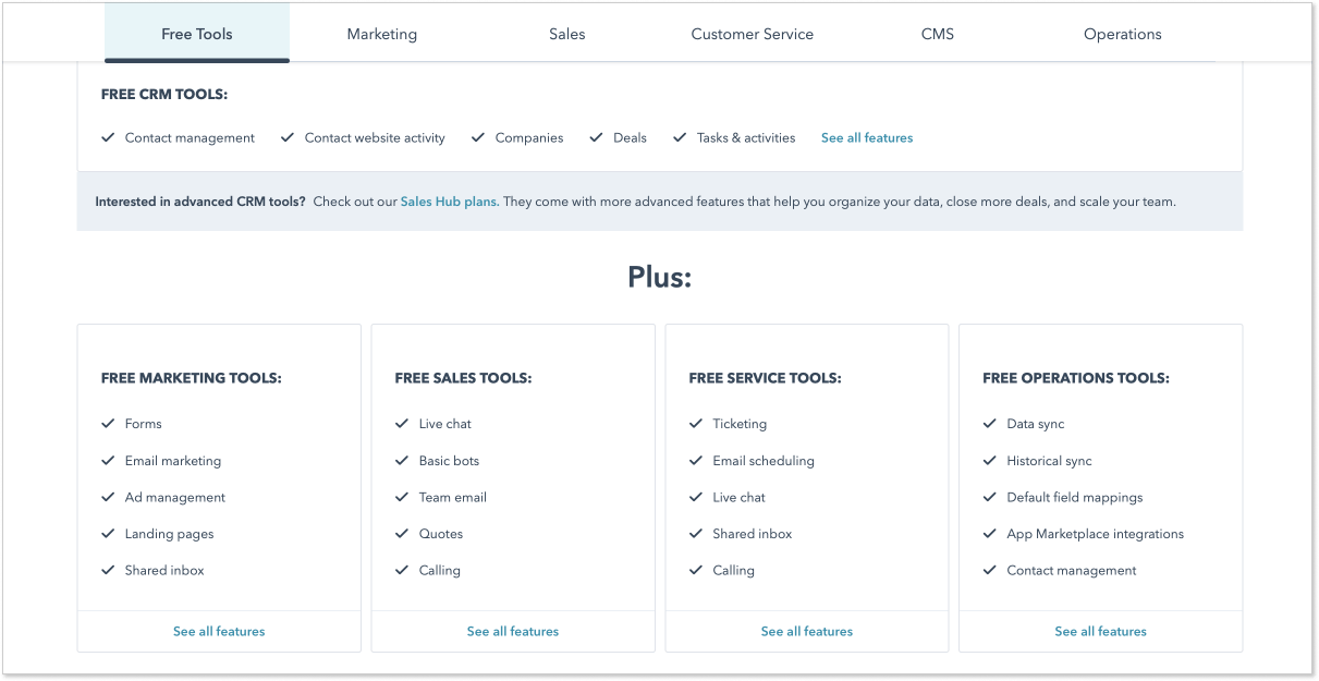 HubSpot free tools
