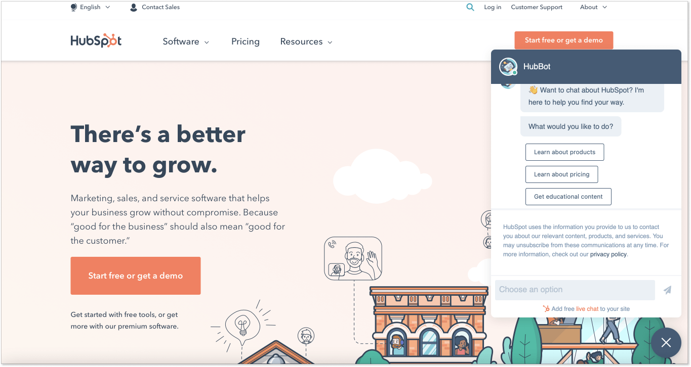 HubSpot landing page 