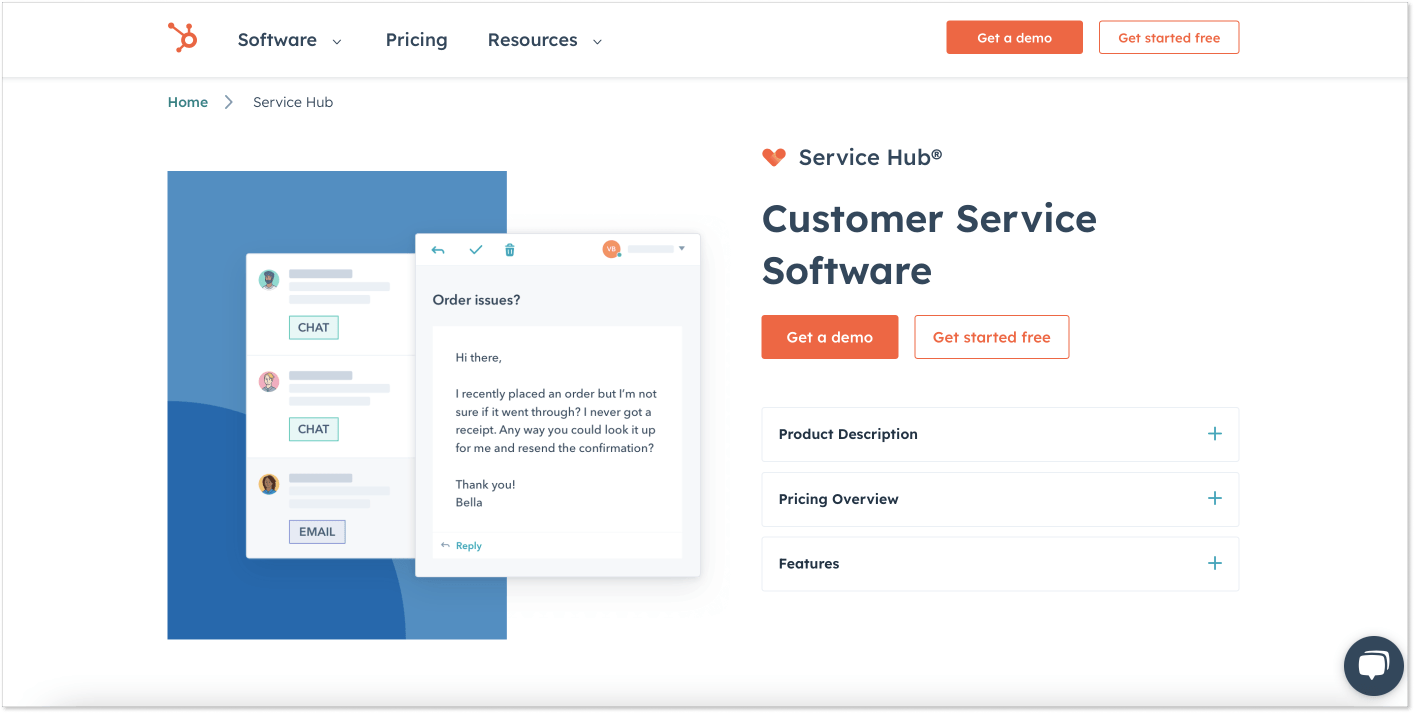 HubSpot Service Hub_homepage