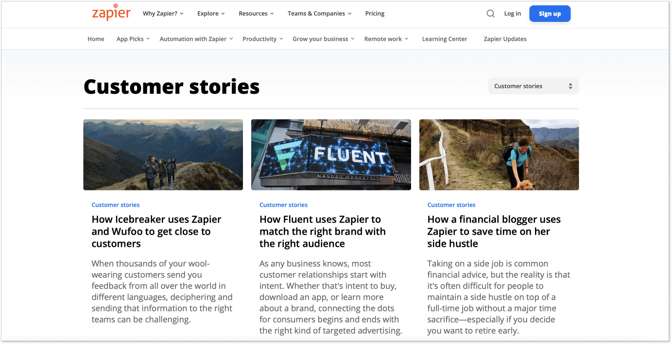 Zapier-customer-stories