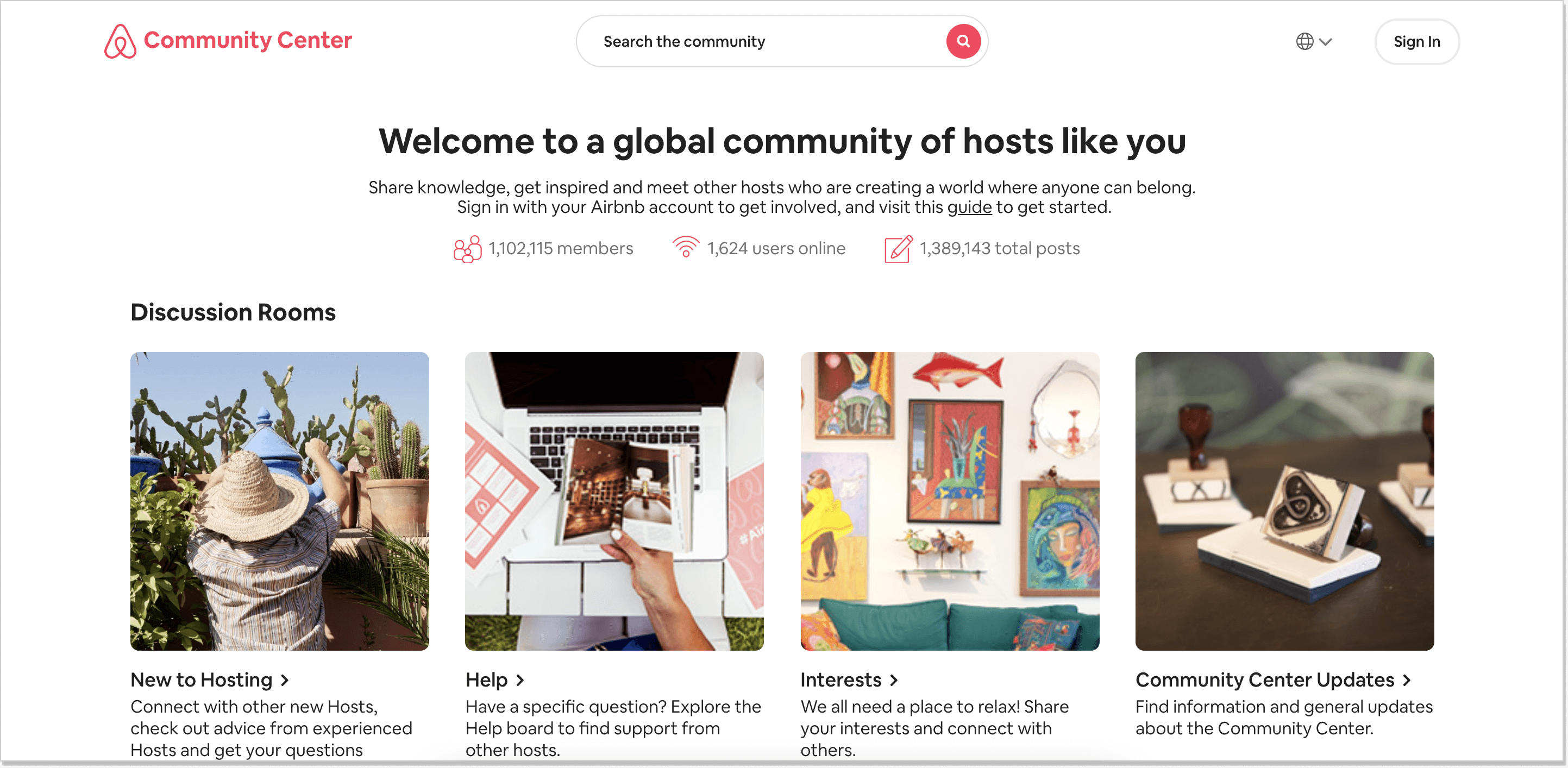 Airbnb community forum