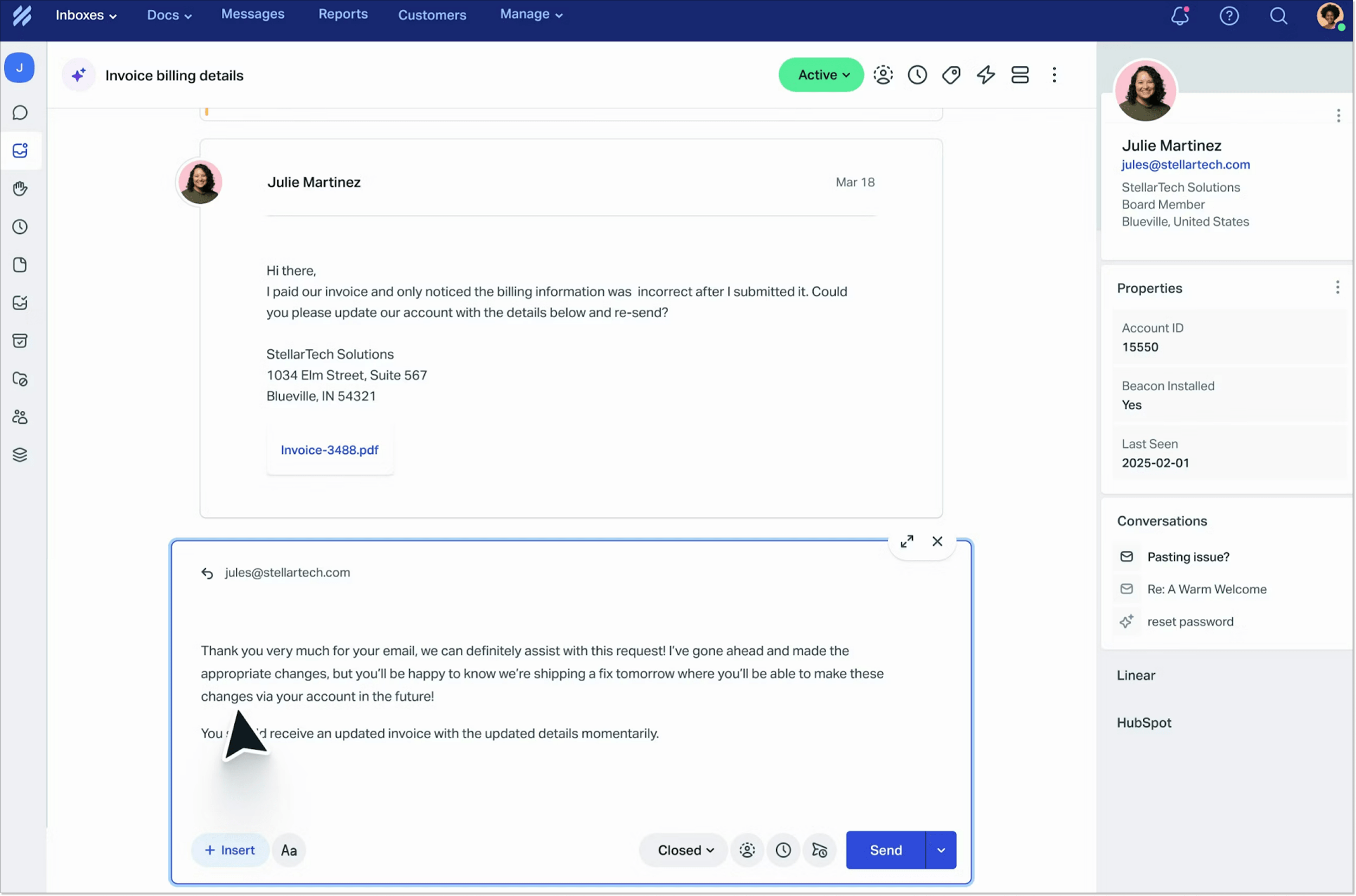 Help Scout's inbox