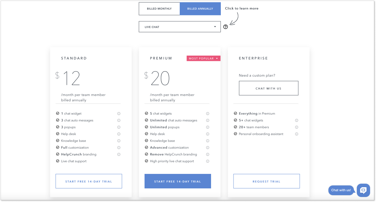 HelpCrunch pricing