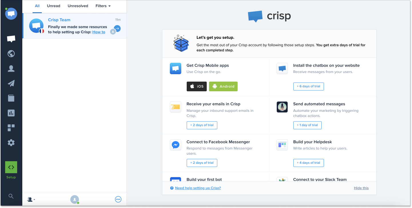Crisp interface