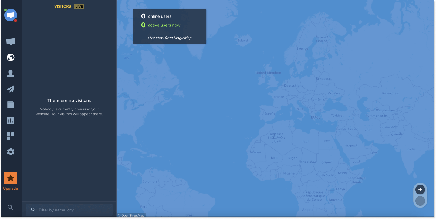 Crisp user live map