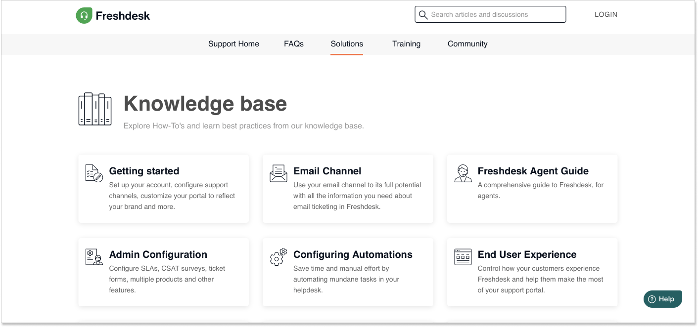 Freshdesk Knowledge Base