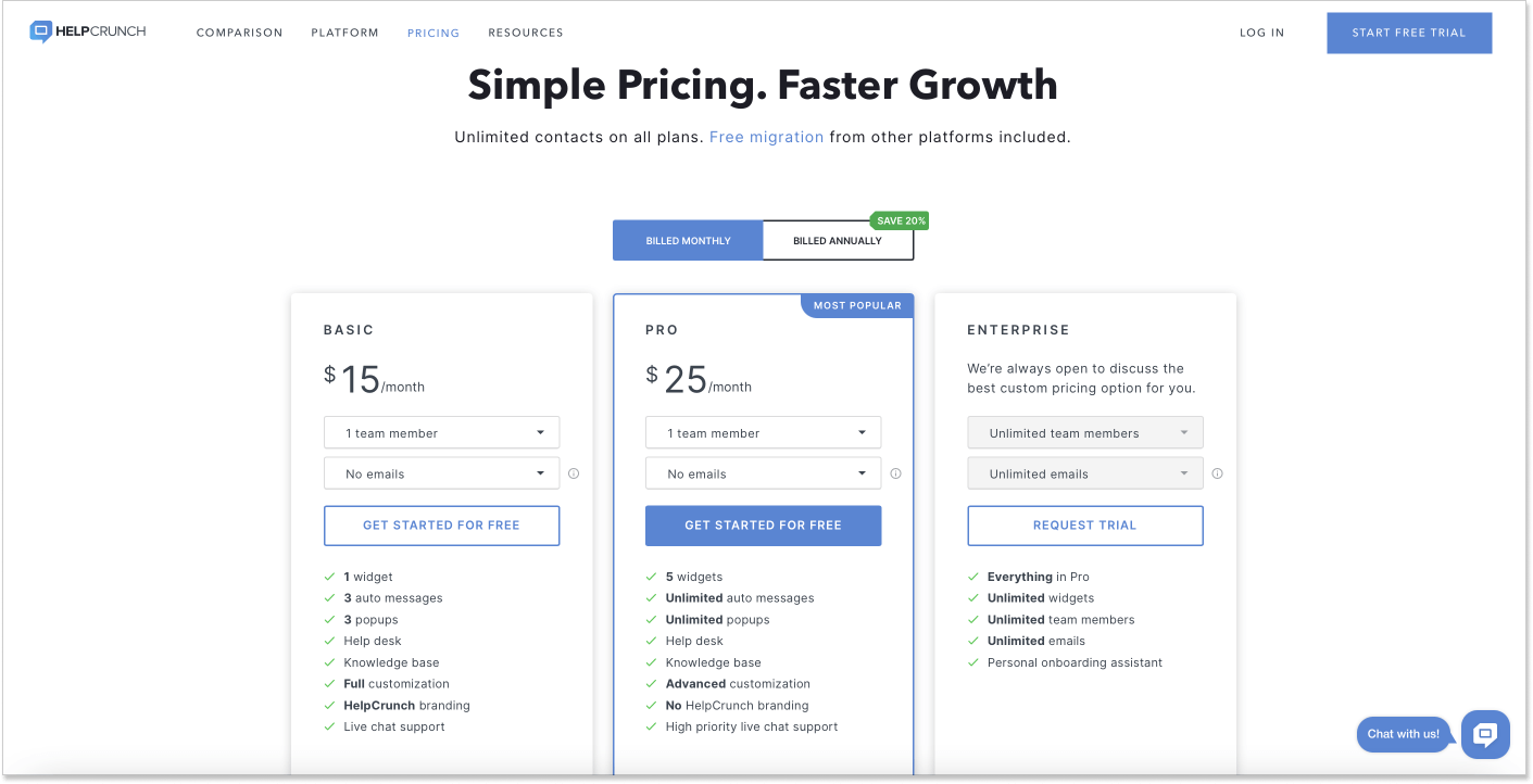 HelpCrunch pricing NEW 