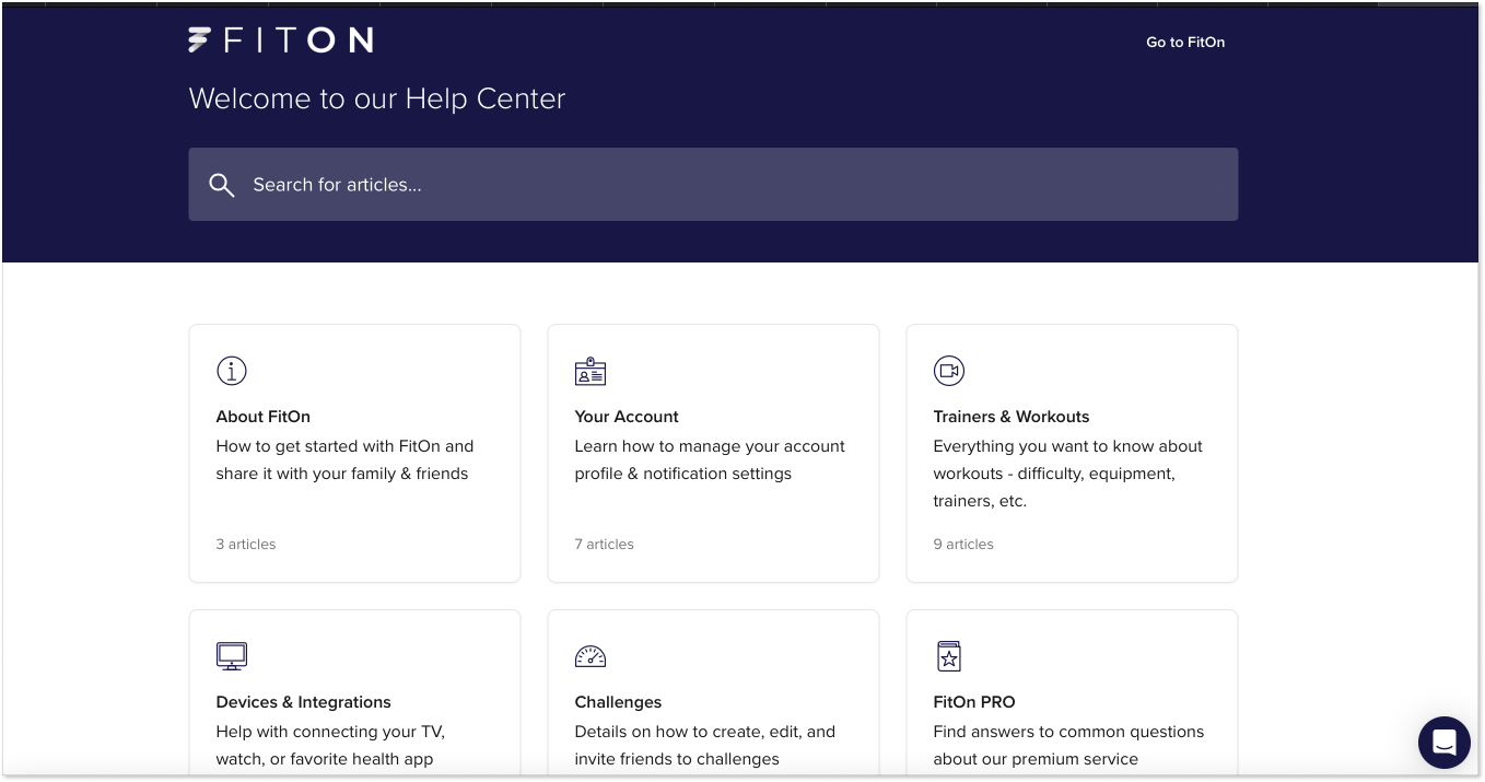 FitOn Help Center