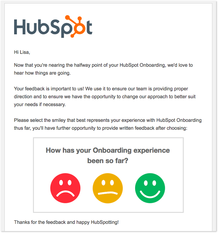 Personalized feedback in email