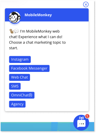 Button-based chatbot