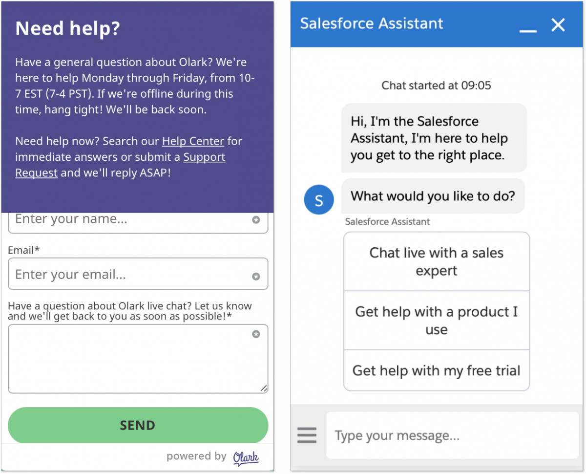 7 Examples of Chatbot UI Done Right | The HelpCrunch blog