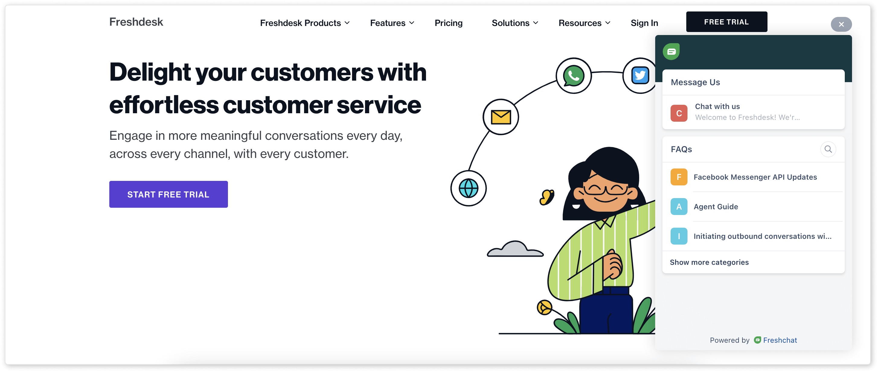 Freshdesk - best customer service software for ticketing and omnichannel support