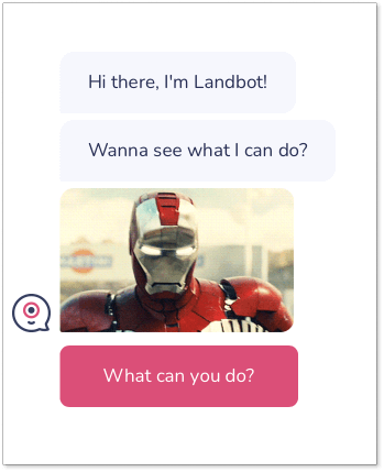 Landbot chatbot UI