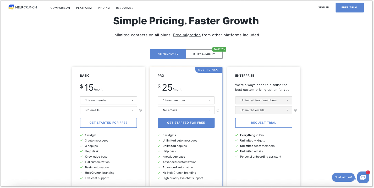 HelpCrunch-pricing