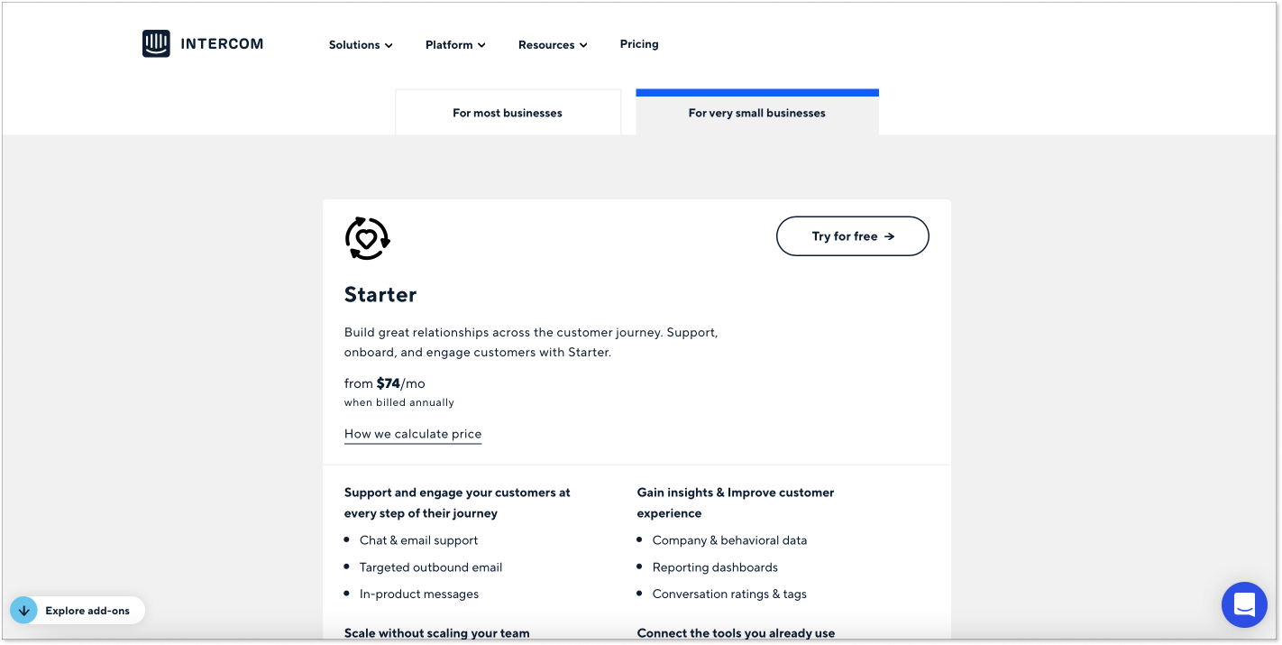 Intercom-pricing