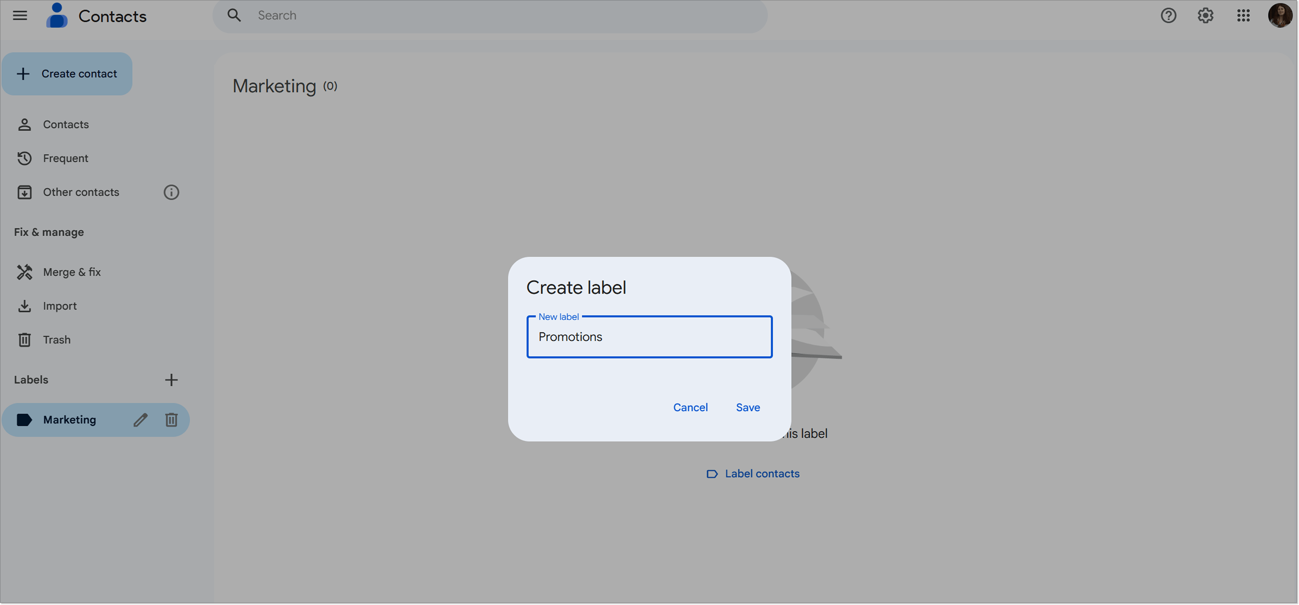 How to create a distribution list in Gmail