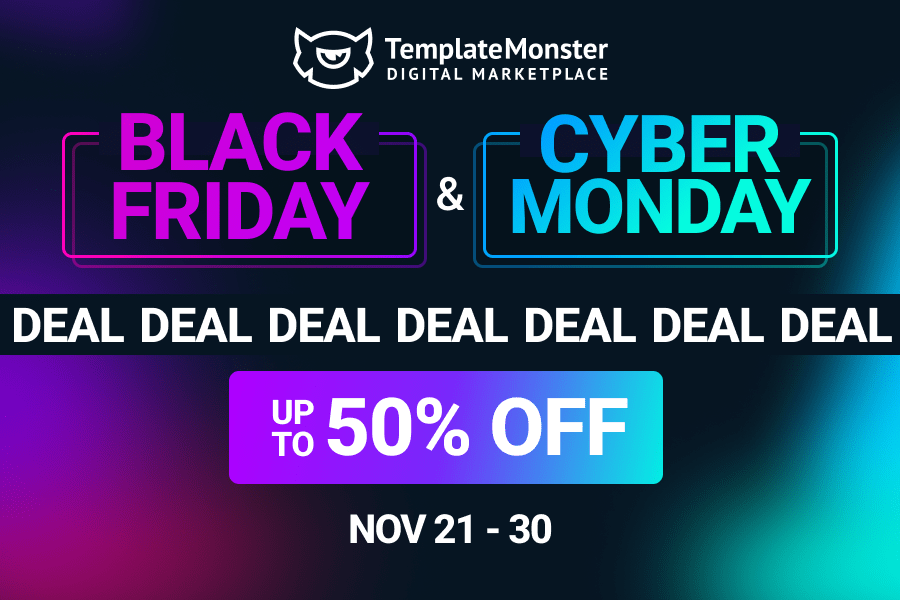 TemplateMonster Black Friday and Cybermonder software deal
