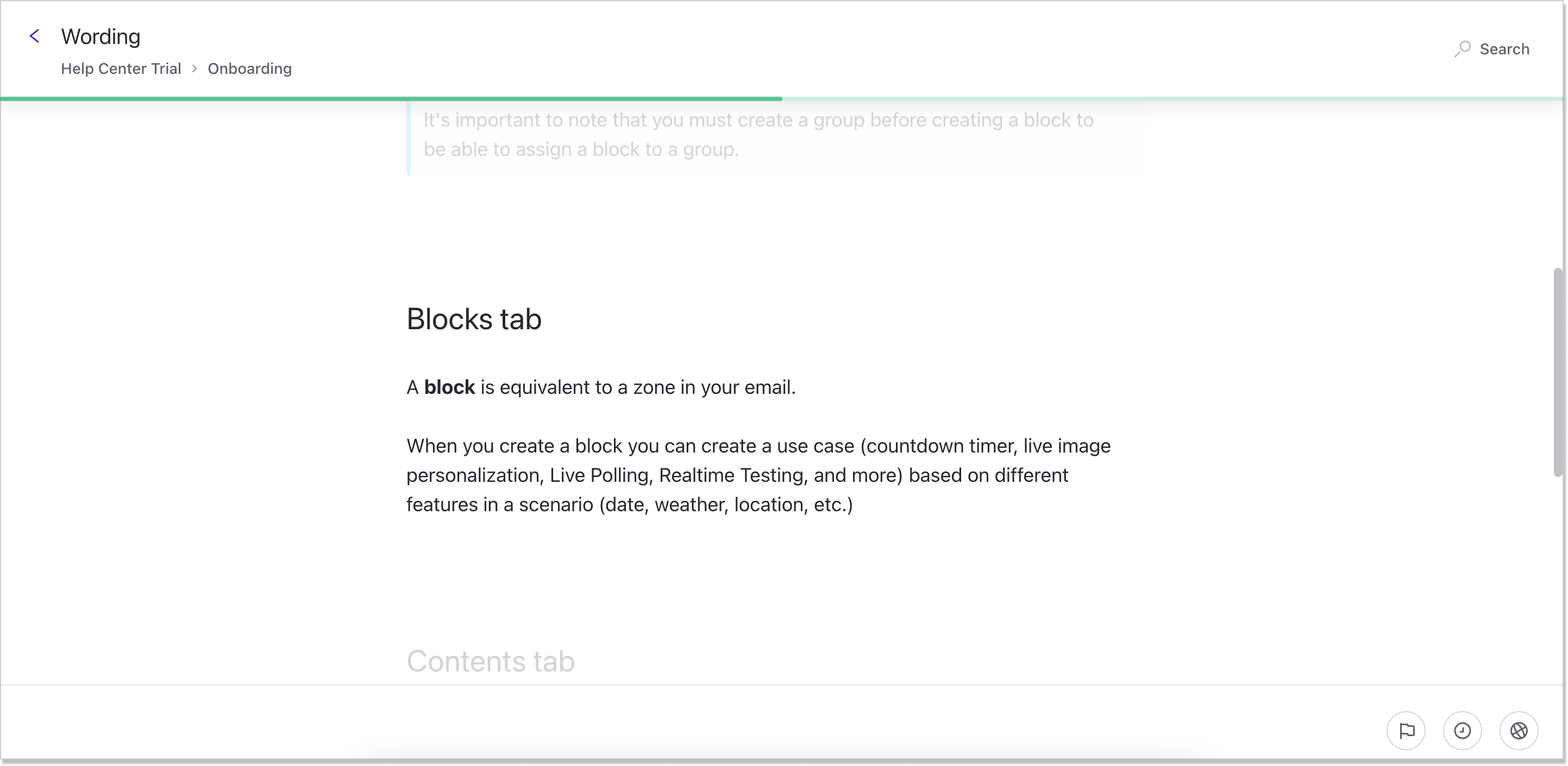 Reelevant SaaS knowledge base article