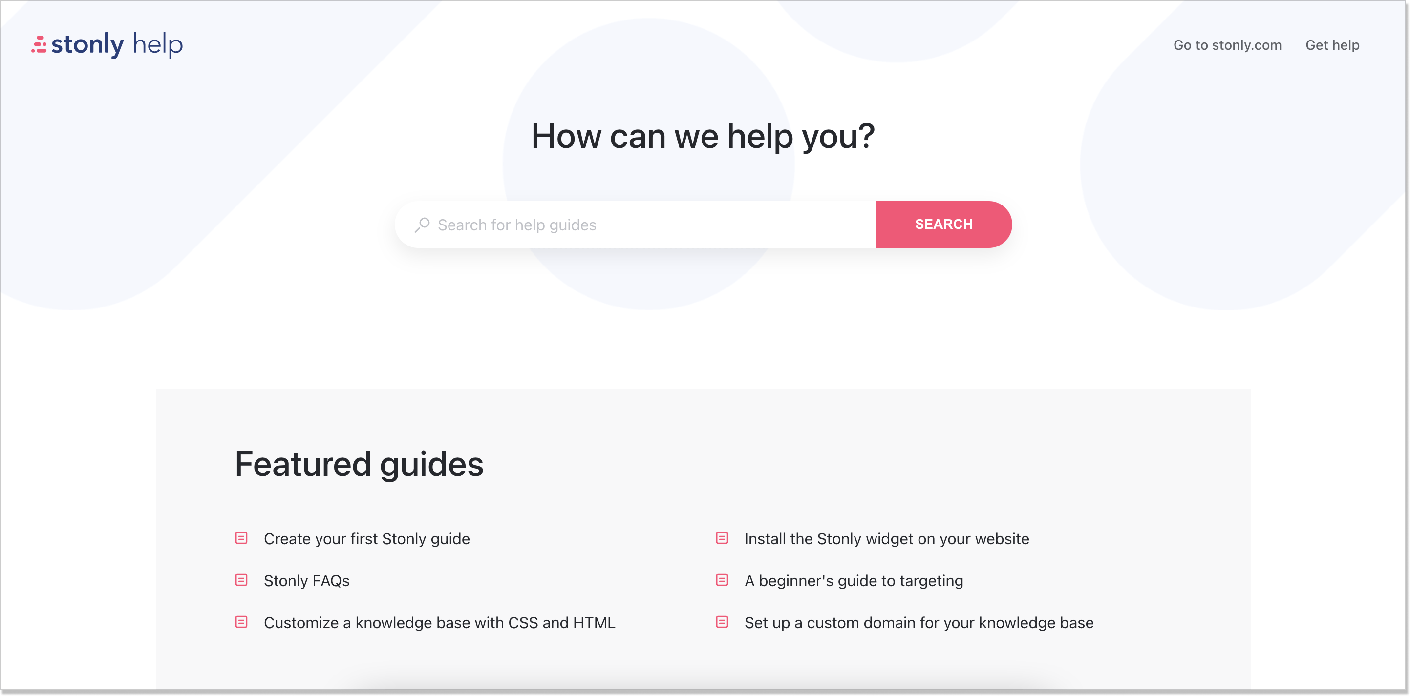 Stonly SaaS knowledge base
