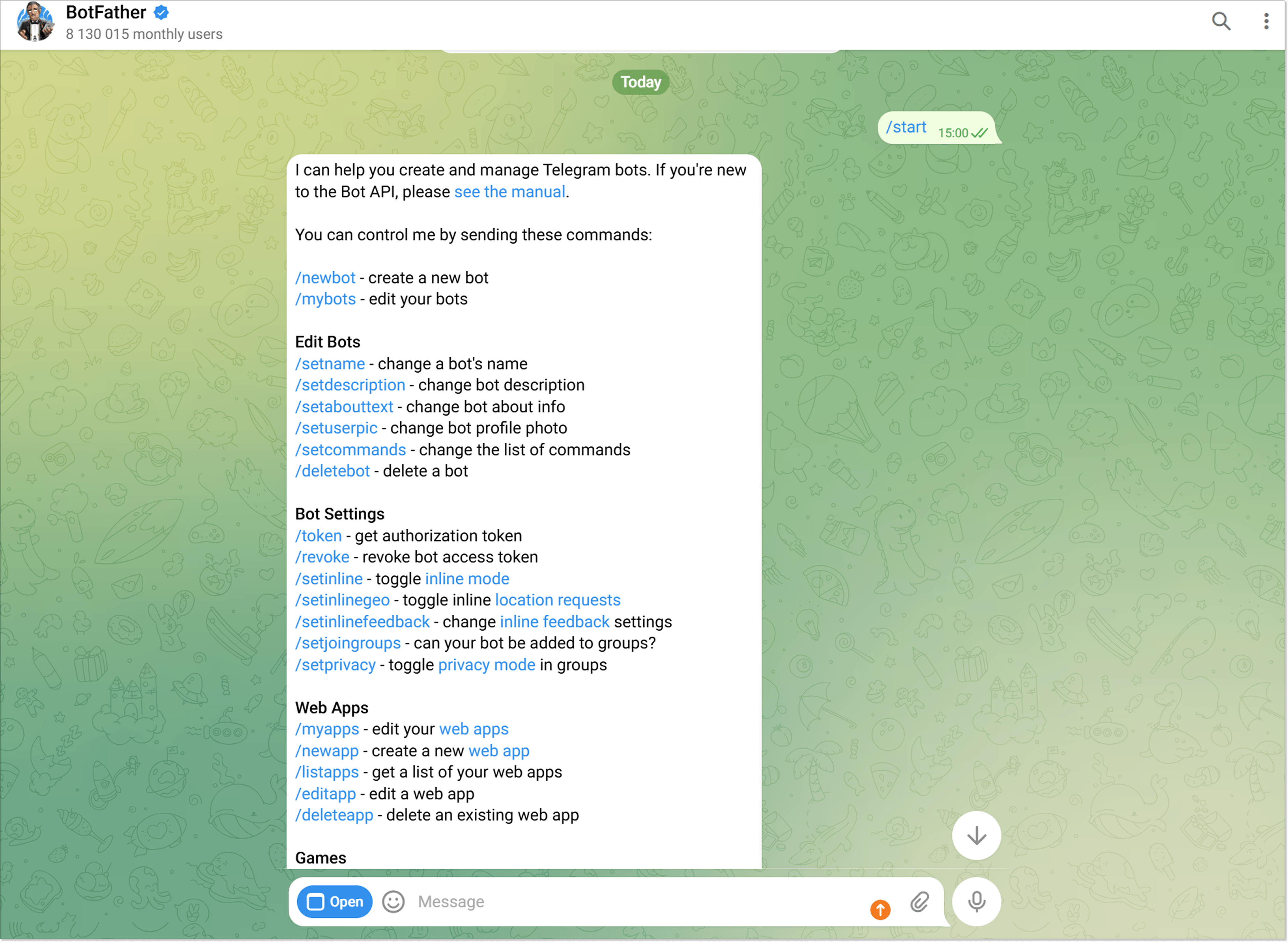 Як розпочати створення чат-бота у Телеграм через BotFather.