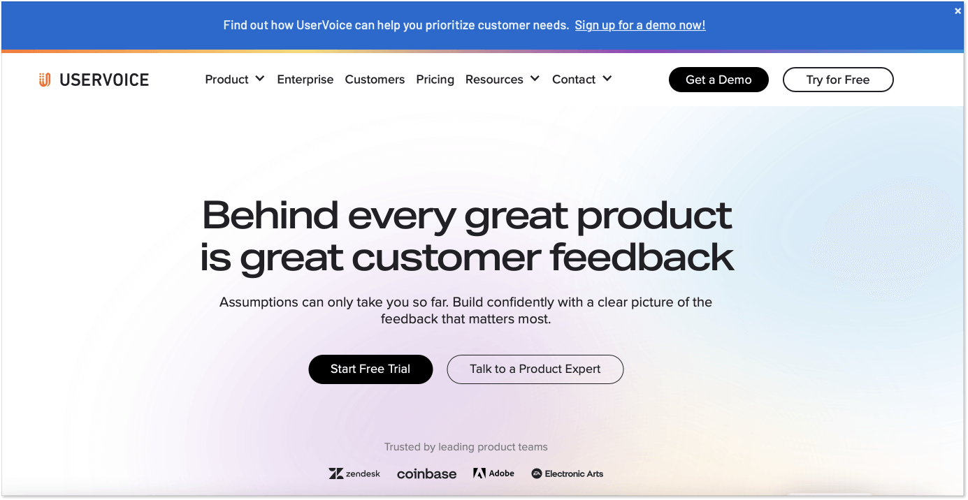 UserVoice - Product Feedback for B2B SaaS