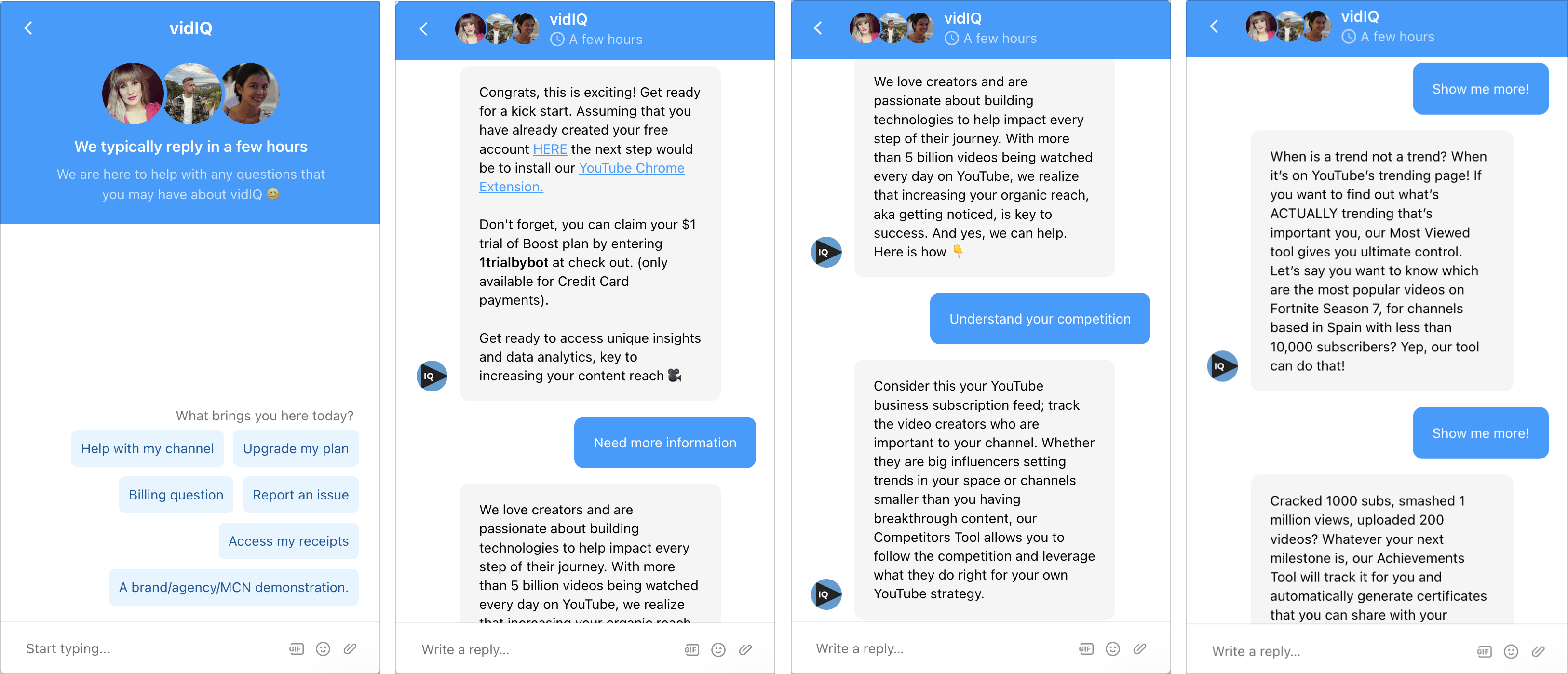Onboarding chatbot flow example