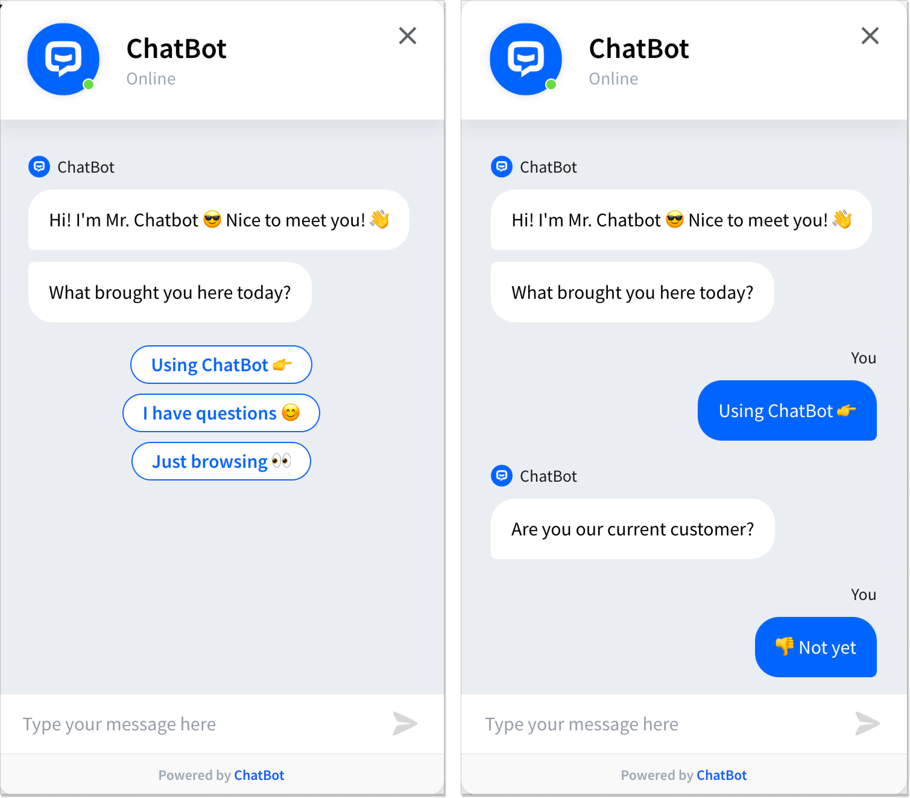 ChatBot widget