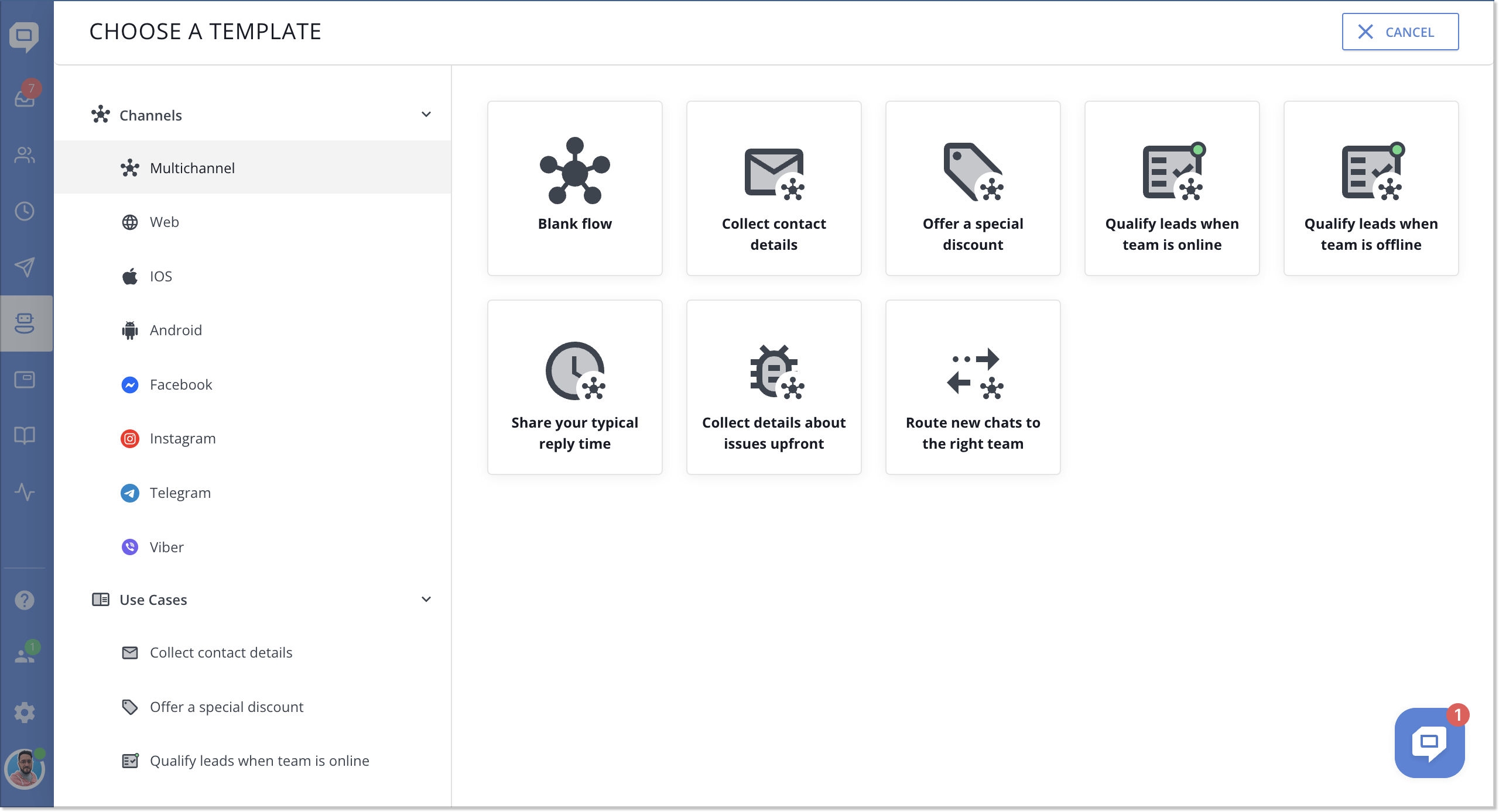 Chatbot flow creation