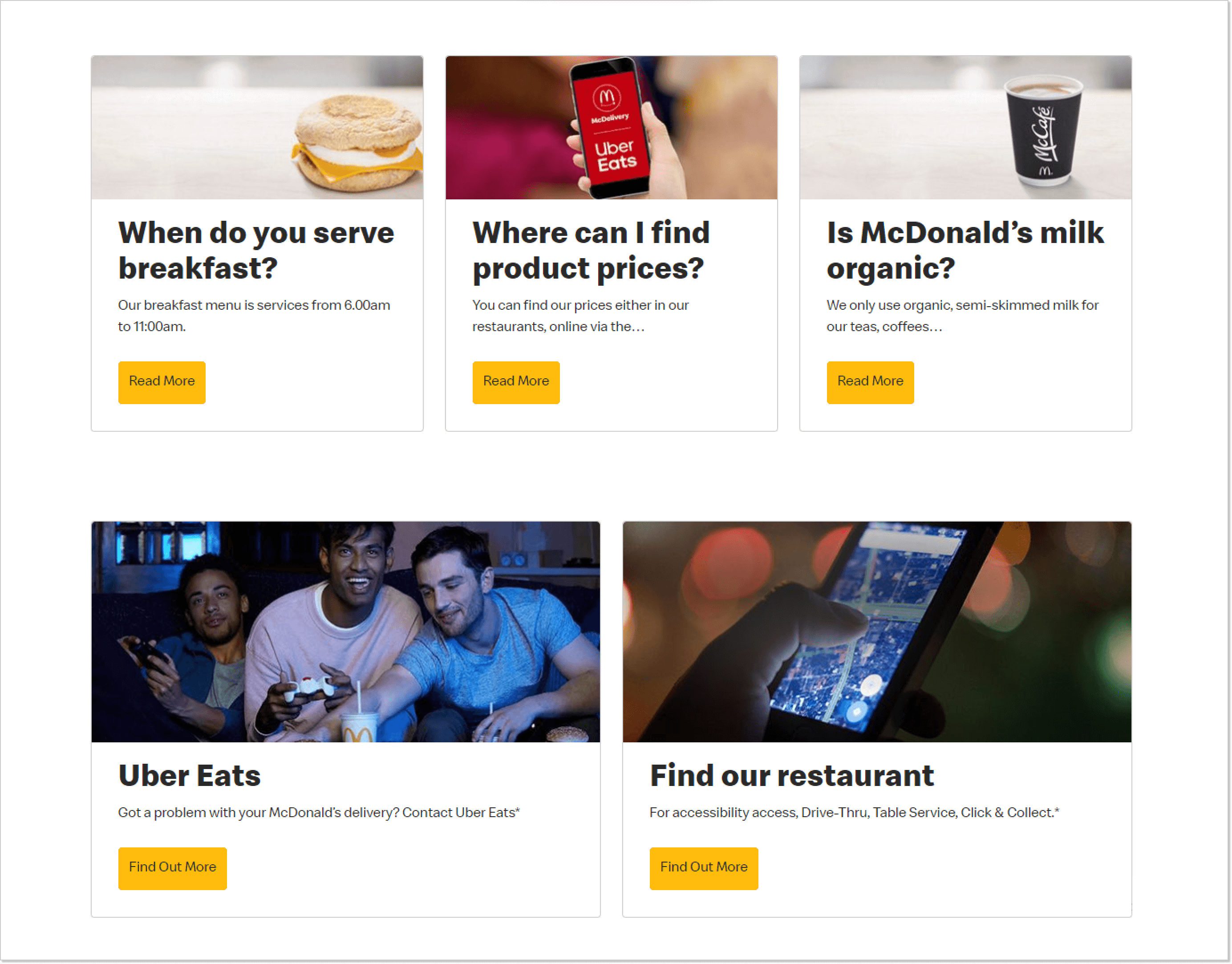 McDonald's knowledge base