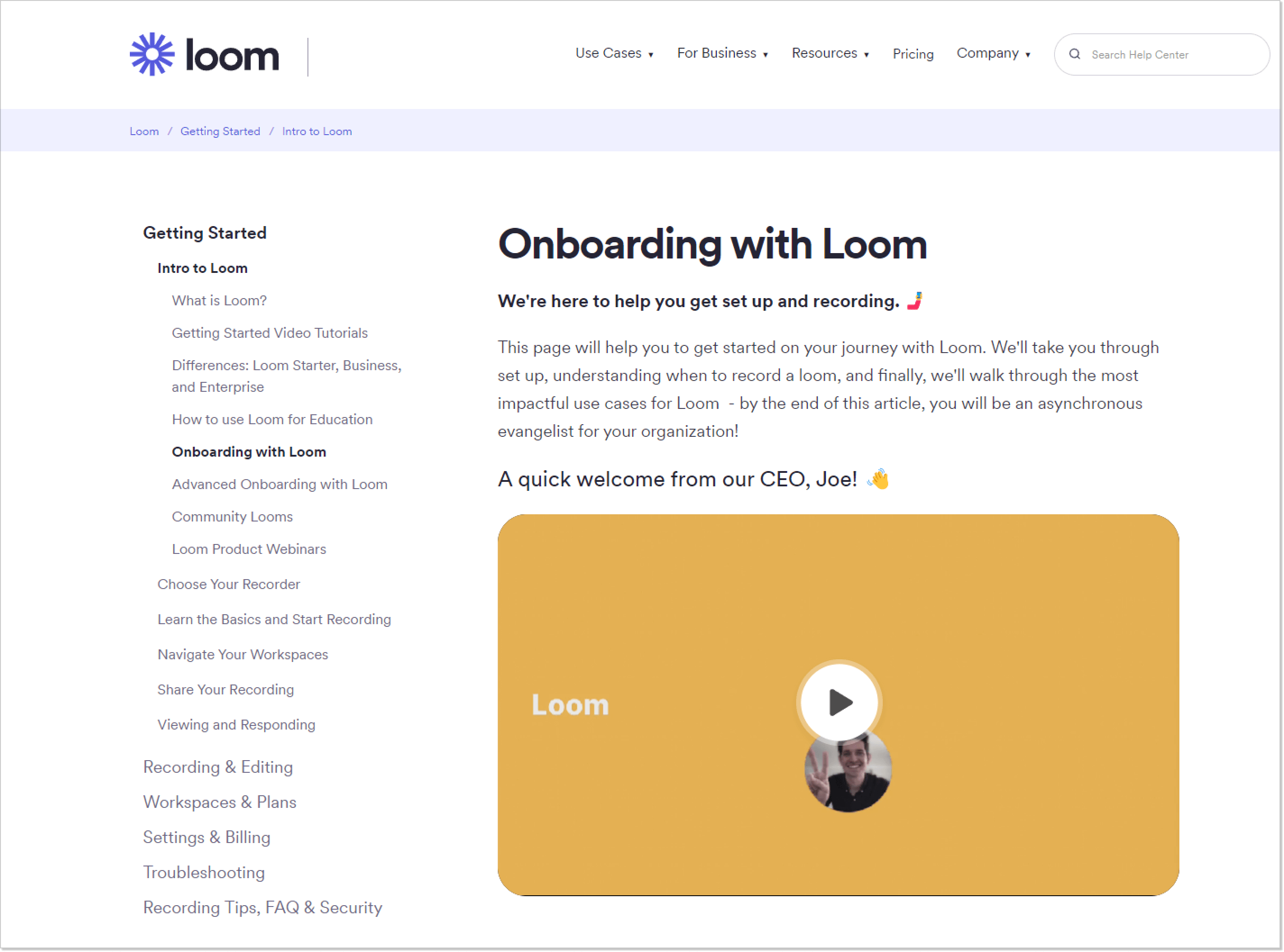 what is knowledge base loom KB article
