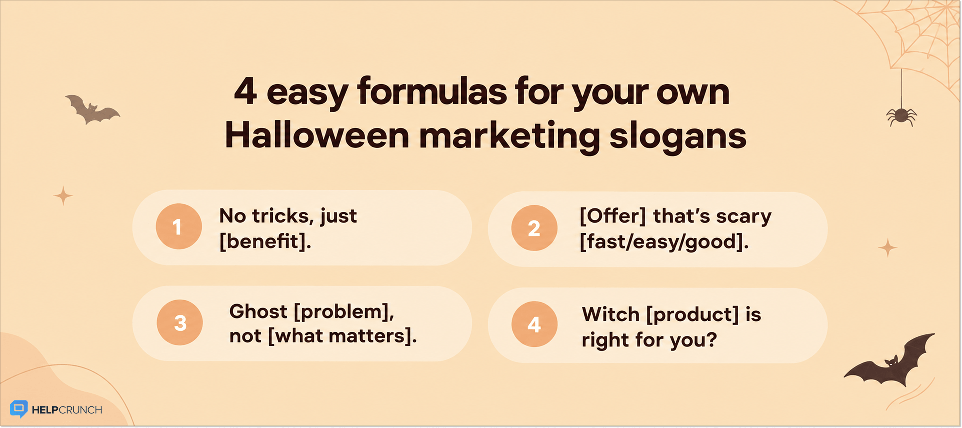 formulas for Halloween marketing slogans