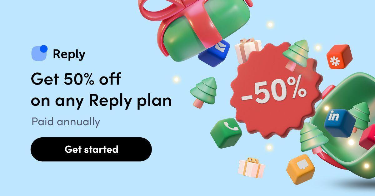 Reply Black Friday deal banner