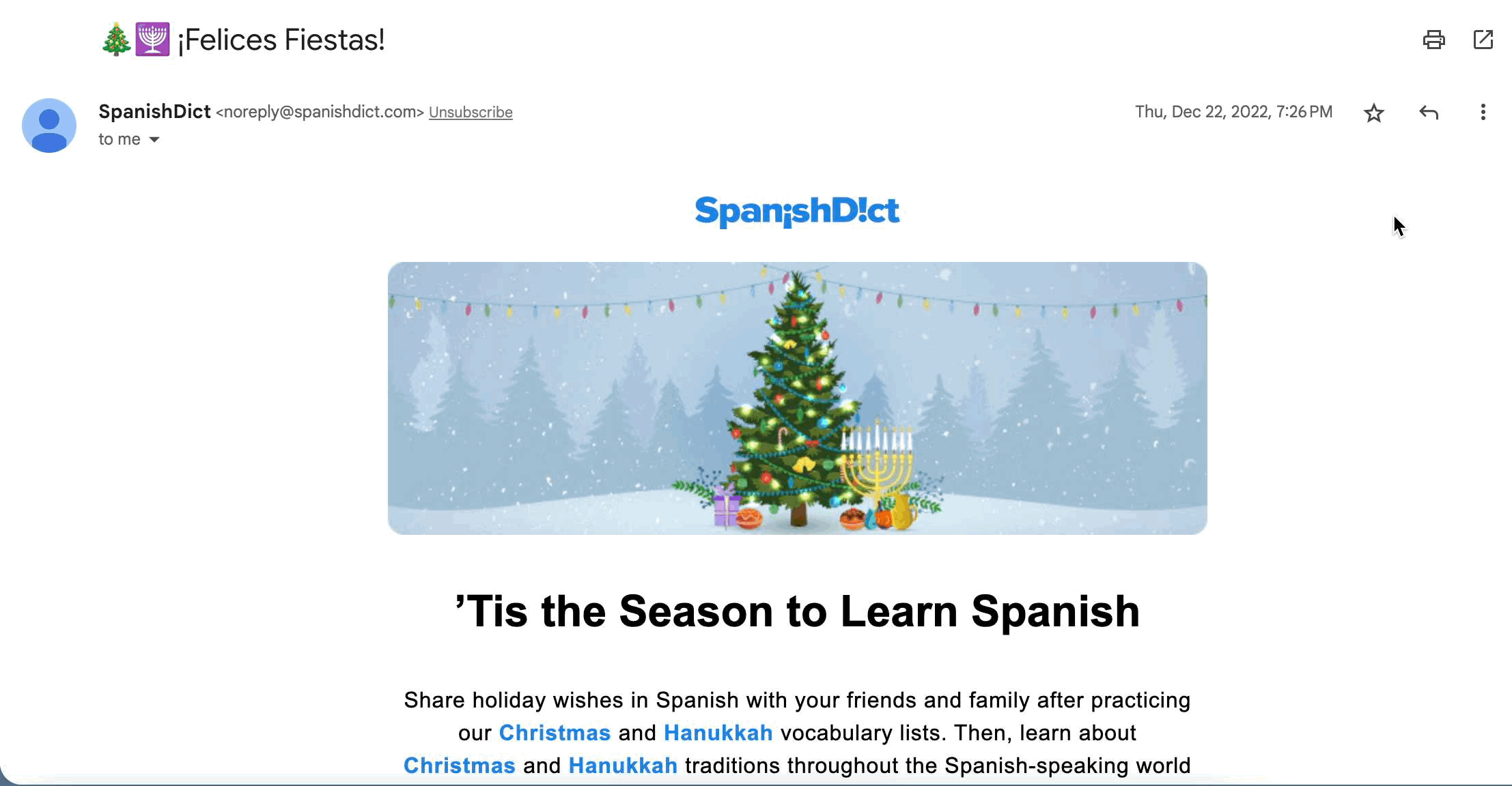 SpanishDict email