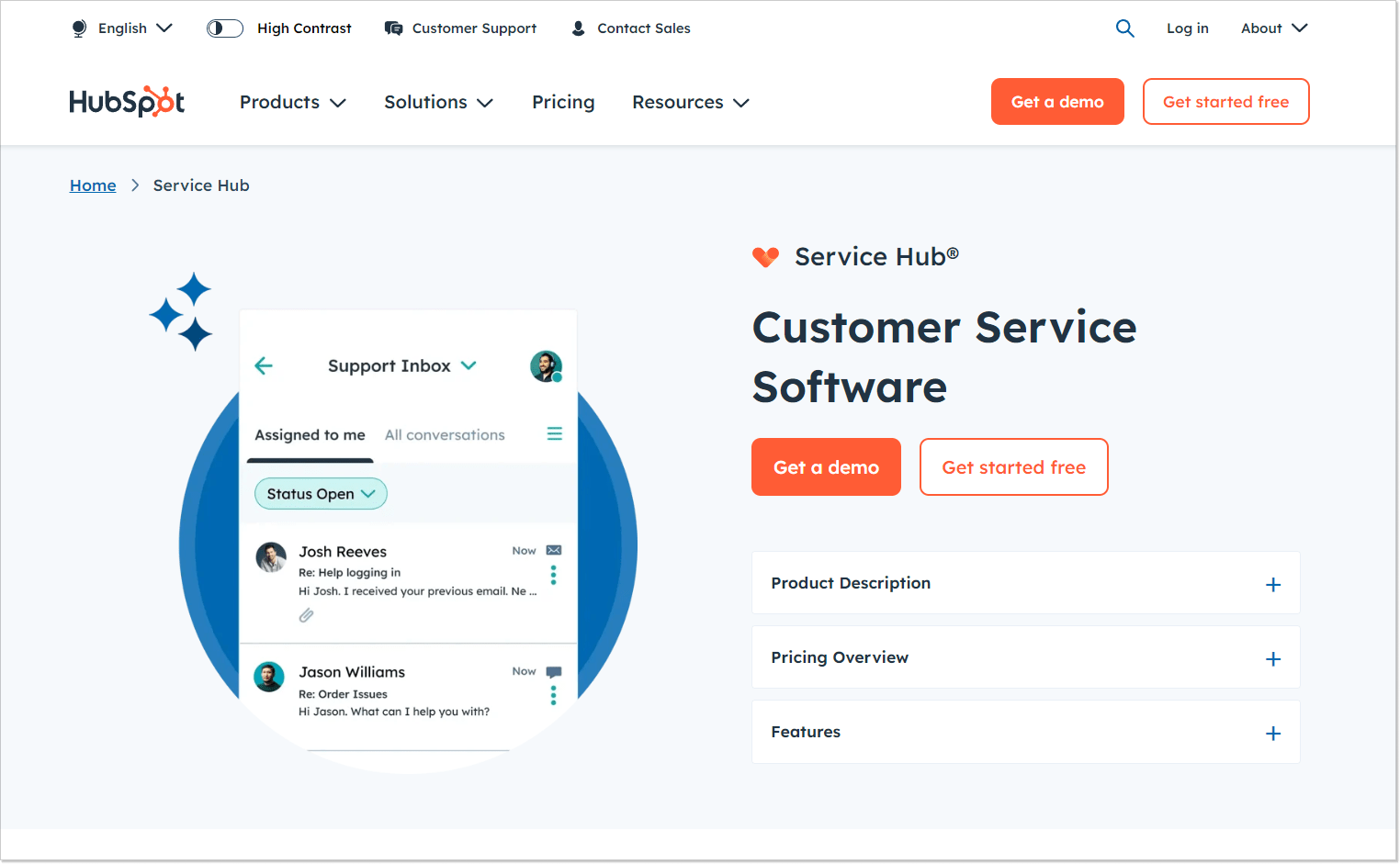 hubspot service hub as an intercom alternative