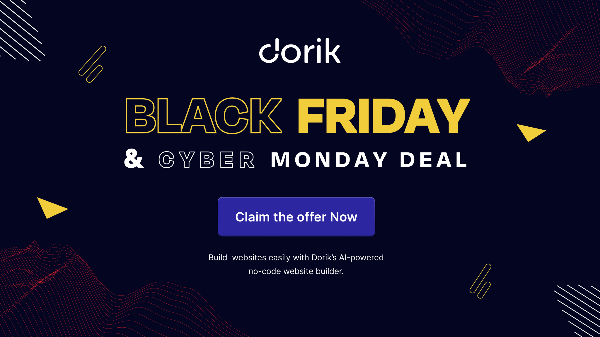 Dorik black friday deal 2025 banner