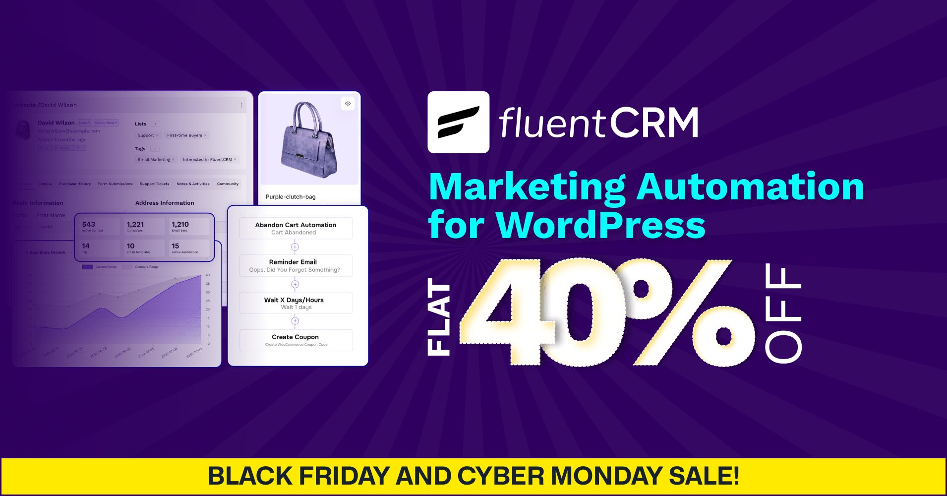 FluentCRM black friday deal 2025 banner
