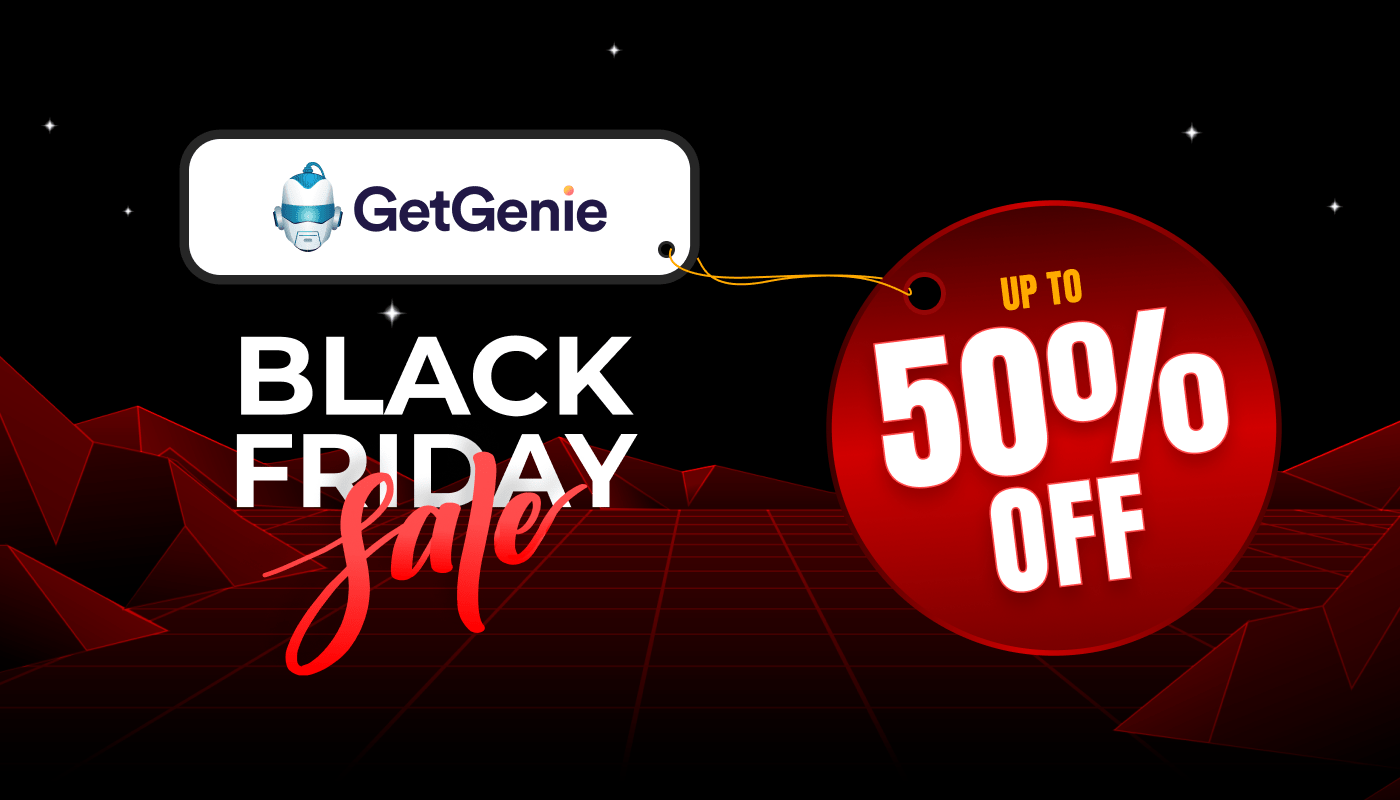 GetGenie AI Black Friday deal 2024 banner