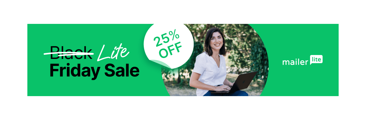 MailerLite Black Friday deal 2025 banner