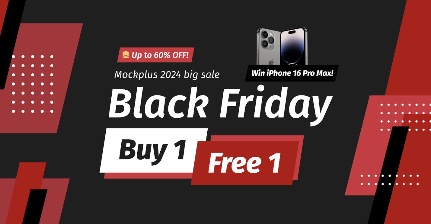 Mockplus Black Friday deal 2024 banner