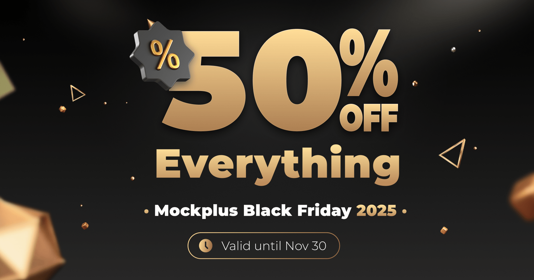 Mockplus black friday deal 2025 banner