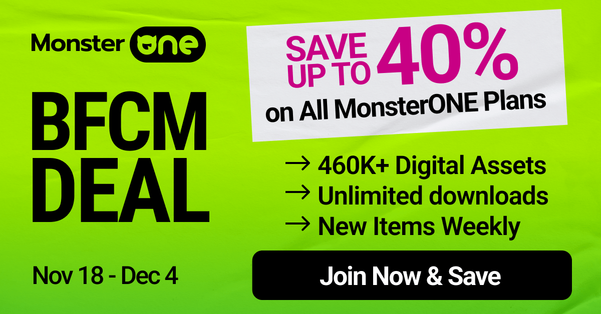 MonsterONE Black Friday deal 2024 banner